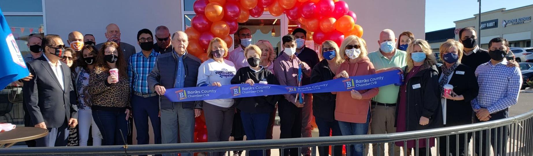 Dunkin Donuts & Baskin Robbins ribbon cutting